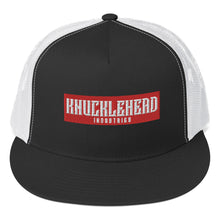 Load image into Gallery viewer, Knucklehead Logo Embroidered Trucker Hats - High Profile Black-White