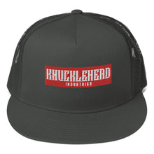Load image into Gallery viewer, Knucklehead Logo Embroidered Trucker Hats - High Profile Charcoal