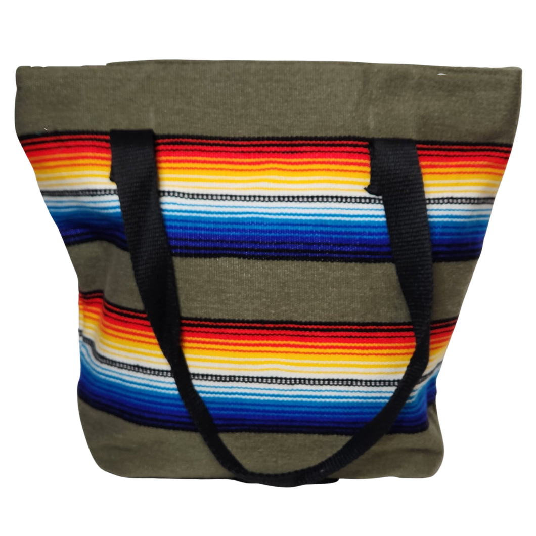 Sarape Tote Bags - Grey