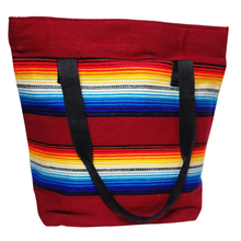 Load image into Gallery viewer, Sarape Tote Bags - Burgundy
