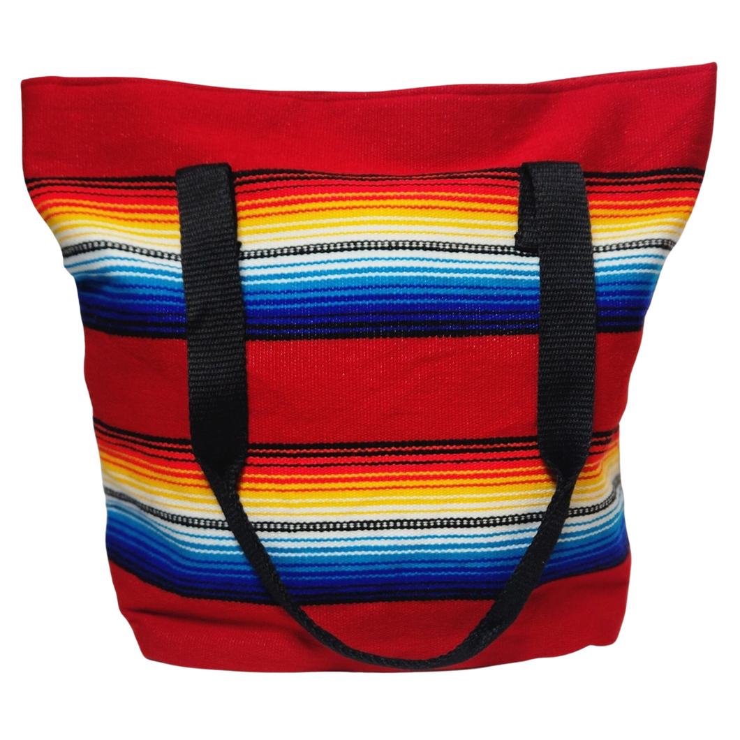 Sarape Tote Bags - Red