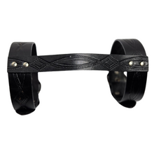 Load image into Gallery viewer, Leather Bedroll Straps - Black Diamond Design
