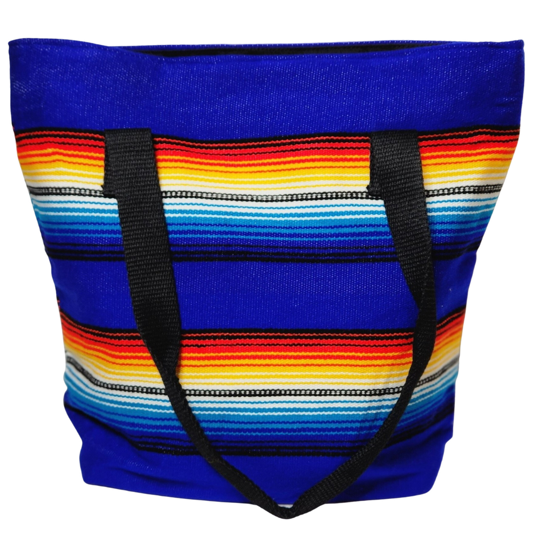 Sarape Tote Bags Royal Blue