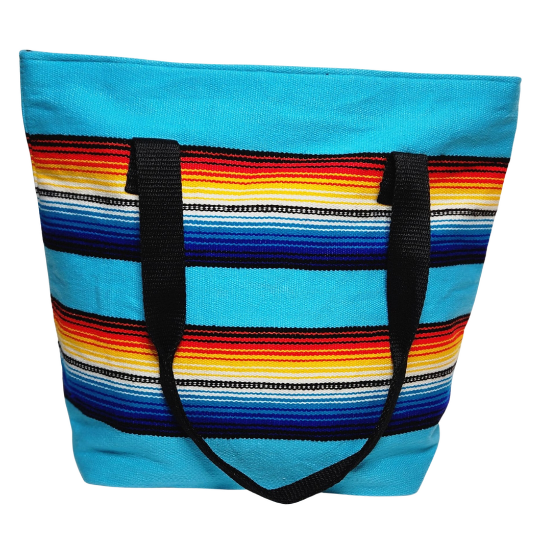 Sarape Tote Bags - Turquoise