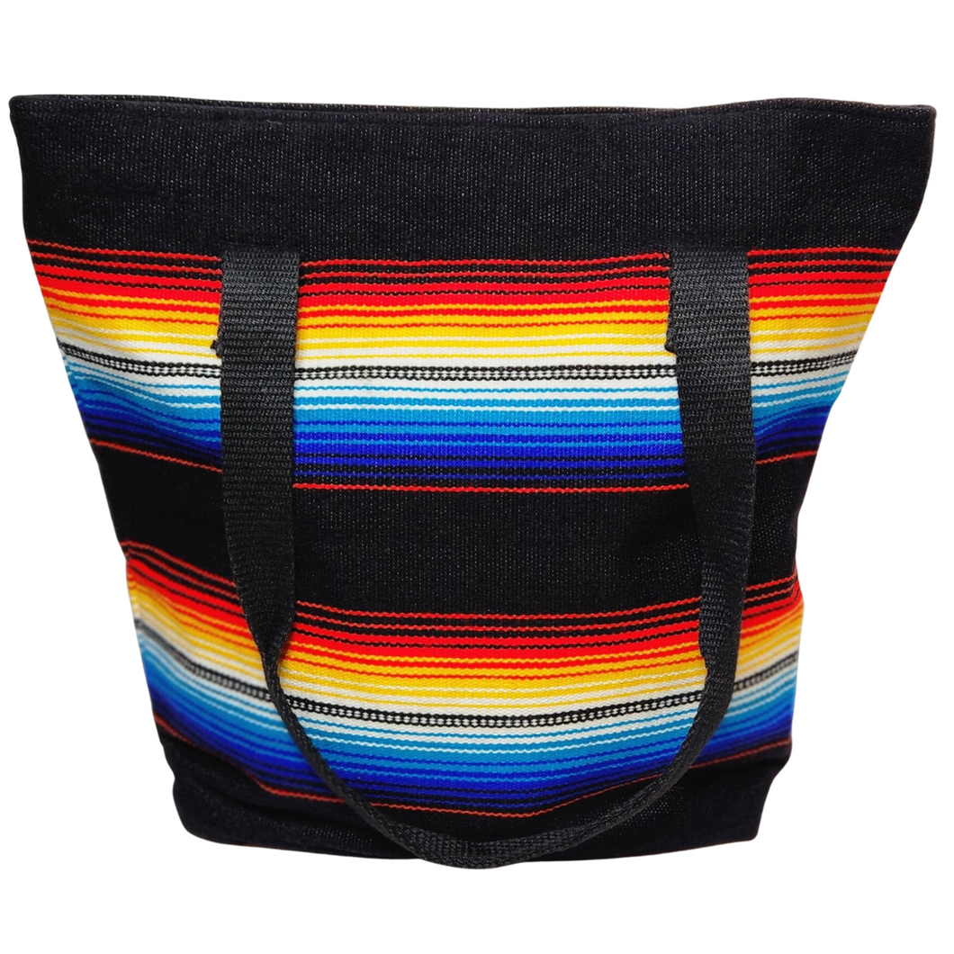 Sarape Tote Bags - Black