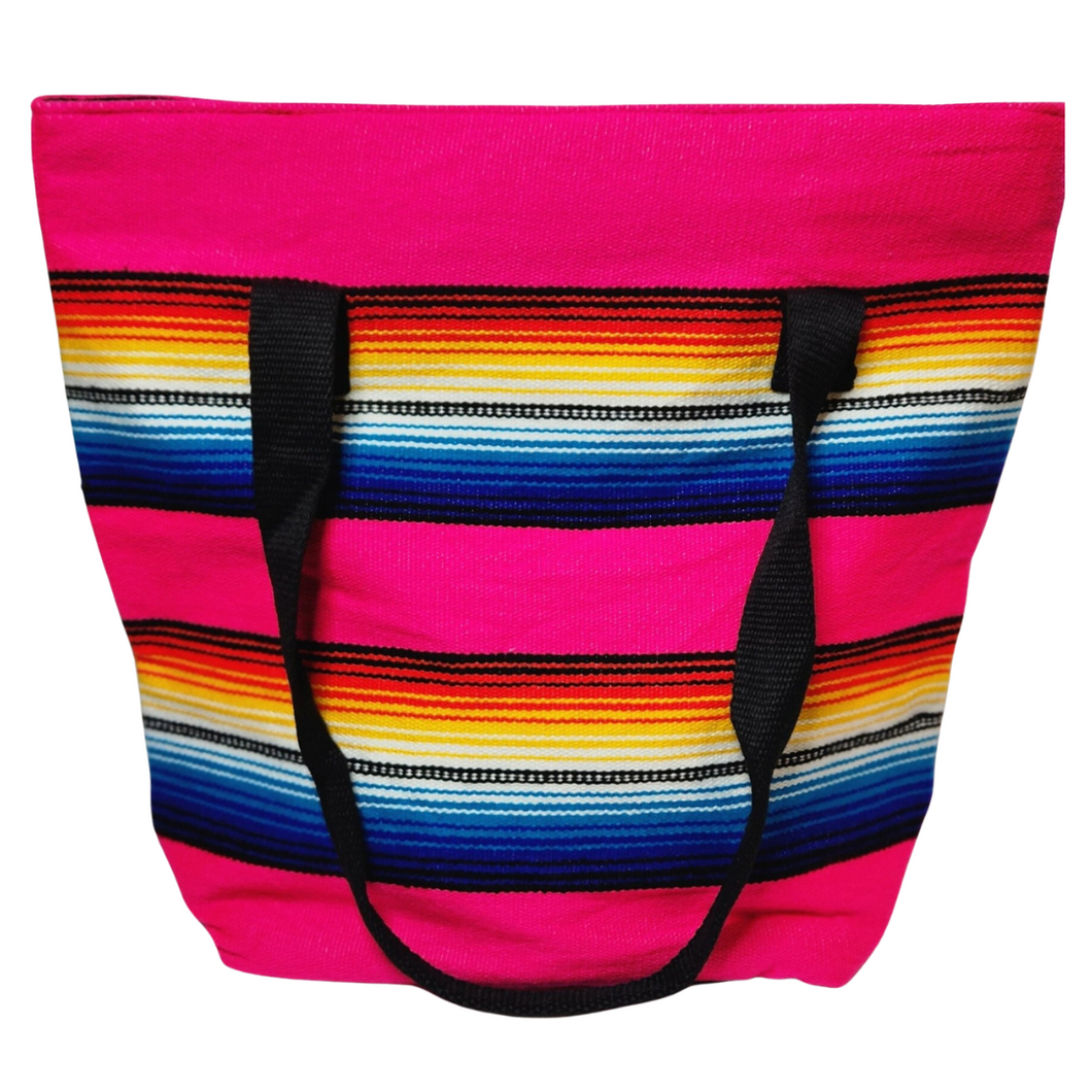 Sarape Tote Bags - Hot Pink