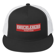 Load image into Gallery viewer, Knucklehead Logo Embroidered Trucker Hats - High Profile Black-White
