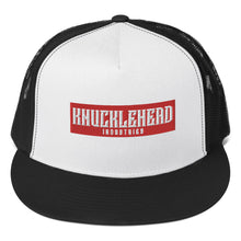 Load image into Gallery viewer, Knucklehead Logo Embroidered Trucker Hats - High Profile White-Black
