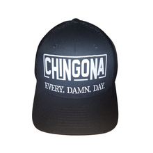 Load image into Gallery viewer, Chingona Every Damn Day Trucker Hat Black Hat 
