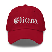 Load image into Gallery viewer, Chicana Classic Dad Hat Red
