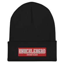 Load image into Gallery viewer, Knucklehead Logo Embroidered Cuffed Beanies Black
