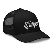 Load image into Gallery viewer, Chingona Retro Trucker Hat - Low Profile Black
