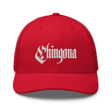 Load image into Gallery viewer, Chingona Retro Trucker Hat - Low Profile Red
